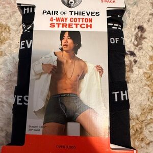 Pair of Thieves 3 pack Men's Black Boxer Briefs